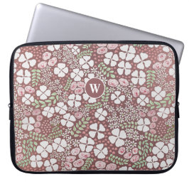 Blommigt Romantic  Rosa ros White Flowers Laptop Fodral