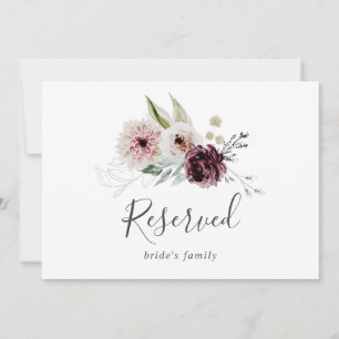 Blommigt Romantik Reserverat tecken