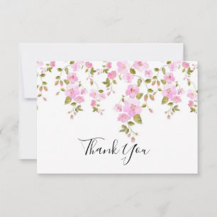 BLOMMIGT ROSA BOTANICAL TACK DU CARD KORT