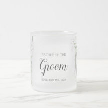 Blommigt Rosa Delikat Bröllop Far i Groom Mugg