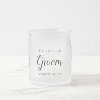 Blommigt Rosa Delikat Bröllop Far i Groom Mugg