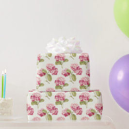Blommigt Rosa Garden Mönster Presentpapper