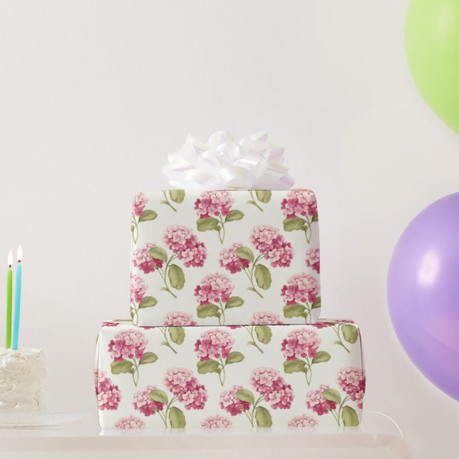Blommigt Rosa Garden Mönster Presentpapper (Festgåvor)