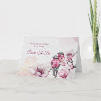 Blommigt Rosa Magnolia Birds Möhippa