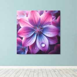 Blommigt Rosa och Lila Lilac Canvastryck