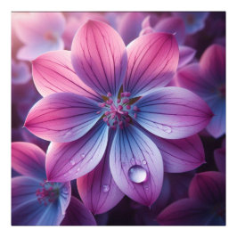Blommigt Rosa och Lila Lilac Fototryck