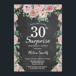 Blommigt Rosa Överraskare 30års födelsedag Inbjudningar<br><div class="desc">Blommigt Rosa Inbjudan till kvinnor i 30års födelsedag. Vattenfärgsblomma Blommigt blomma. Elegant Rosa ros och Peony Flowers. Vuxen födelsedag. Bakgrund till kretskort. Svarta och vita. 13:e 15:e 16:e 18:e 20:e 30:e 40:e 60:e 70:e 80:e 90:e 100:e, alla åldrar. Om du vill göra ytterligare anpassningar klickar du på knappen Anpassa och...</div>