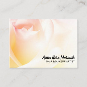 *~* Blommigt Rosa Peach Ro Flower Visitkort
