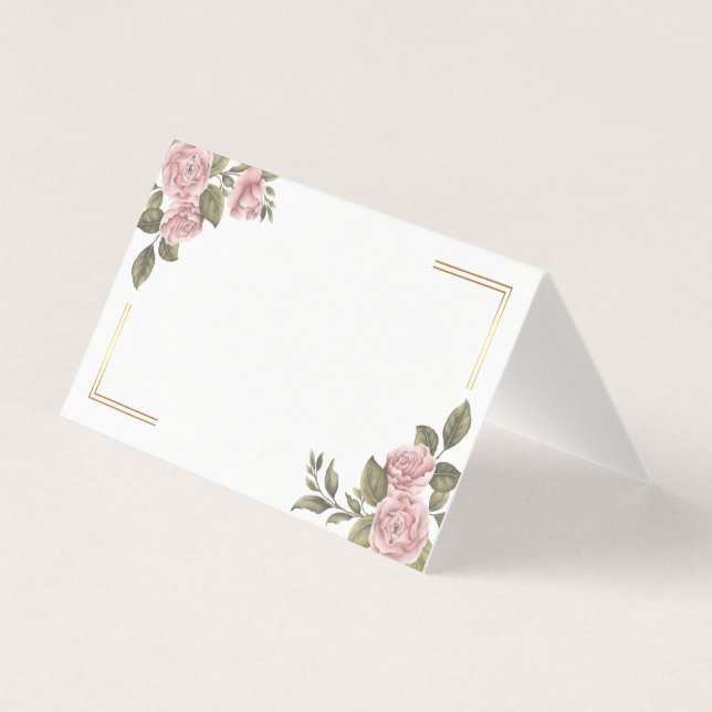 Blommigt Rosa Peony Flower Summer Bröllop Tack Kort (Framsida)