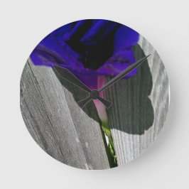 Blommigt Rund Klocka