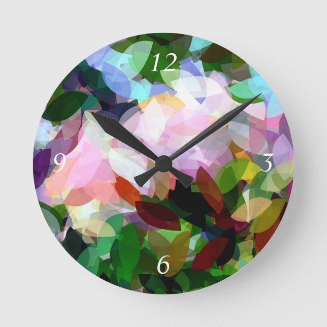 BLOMMIGT RUND KLOCKA (Framsida)