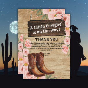 Blommigt Rustic Cowgirl Boots Flat Tackte You Card Tack Kort