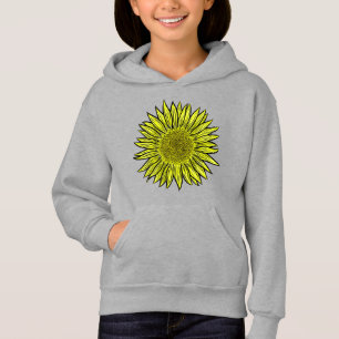 Blommigt Rustic Gult Solros Hand plockade T Shirt