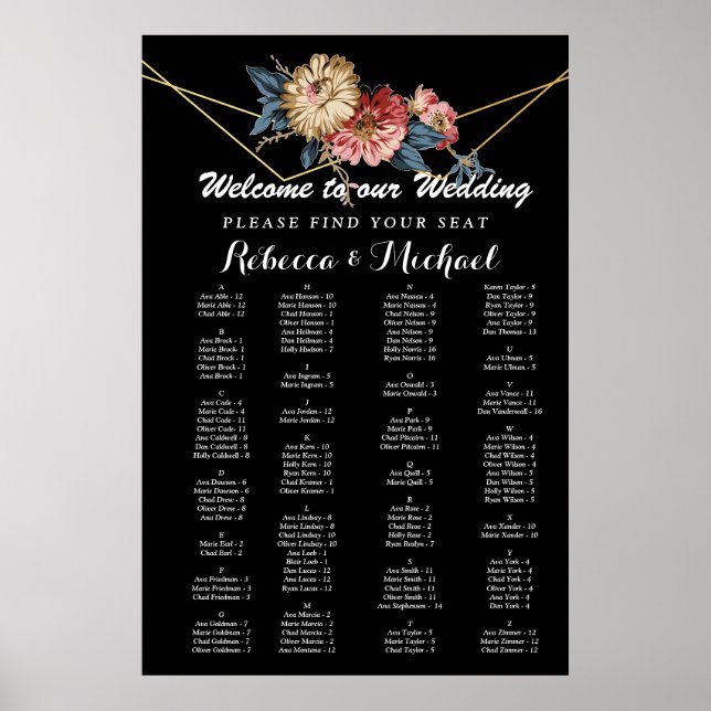 Blommigt Rustic Magnolia String Ljus Poster (Framsidan)