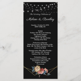 Blommigt Rustic Magnolia String Ljus Program