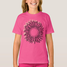Blommigt Rustic Solros Hand plockade T Shirt