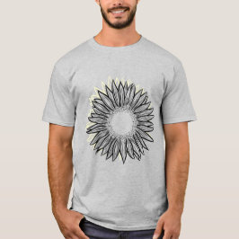 Blommigt Rustic Solros Hand plockade T Shirt