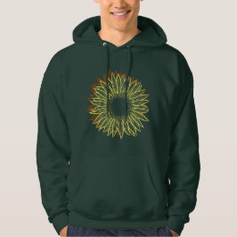 Blommigt Rustic Solros Light Hand plockade Hoodie