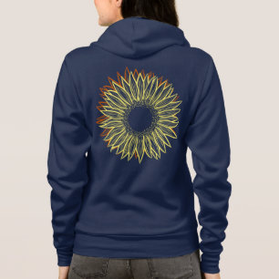 Blommigt Rustic Solros Light Hand plockade T Shirt