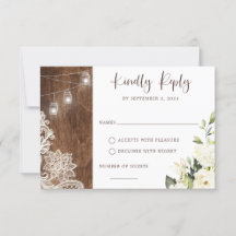 Blommigt Rustic Wood Snöre String Ljus Mason Burk