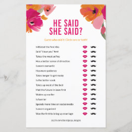 Blommigt sa att hon sa Möhippa-spelkort