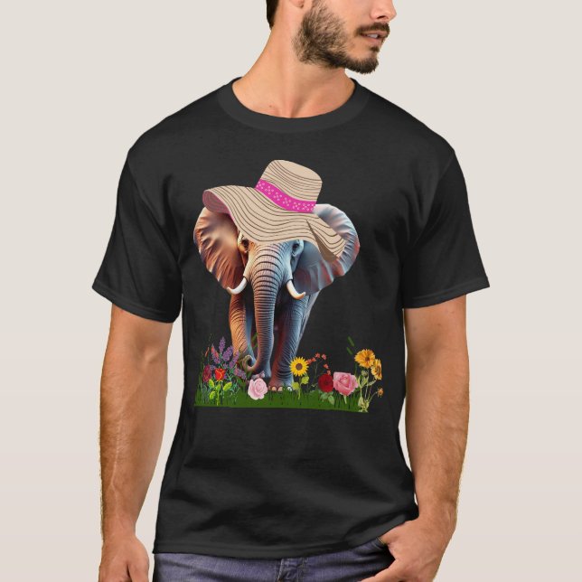 Blommigt Safari Diva T Shirt (Framsida)