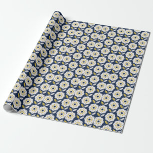 Blommigt Scandinavian Stil Seamless Mönster Presentpapper