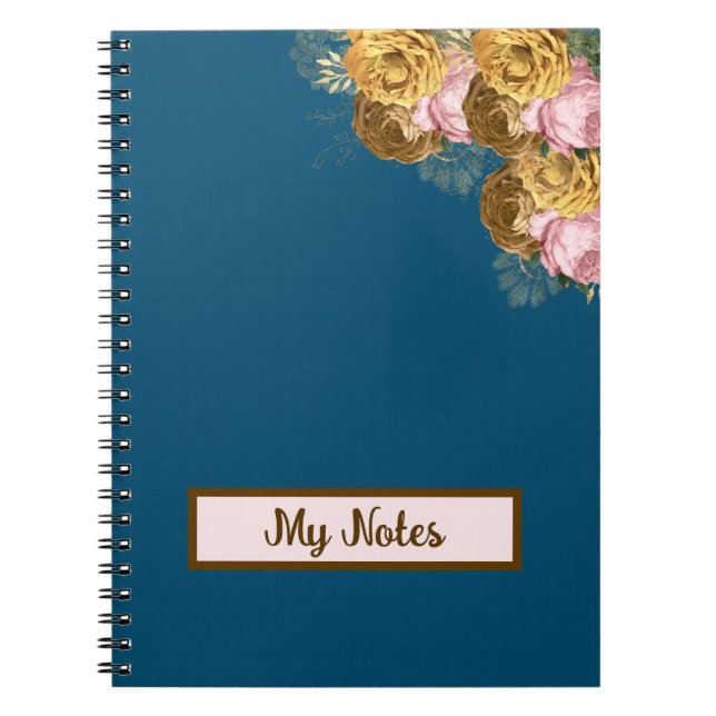 Blommigt School Anteckningsbok (Framsidan)