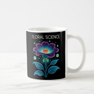 Blommigt Science Botany och Chemistry Fusion Kaffemugg