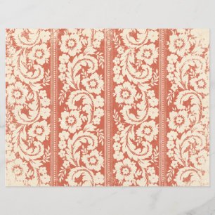 Blommigt Scrapbooking Junk Journal Papper