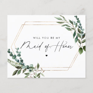 Blommigt Script blir min Maid of honor