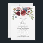 Blommigt Script Burgundy  60:e Födelsedagsfesten Inbjudningar<br><div class="desc">Blommigt Script Burgundy 60:e Födelsedagsfest inbjudan kan du enkelt anpassa för de flesta födelsedagar genom att klicka på knappen "Anpassa". Med elegant burgundi, dammblått, eukalyptus grey och rosa blommor med skript och modern typografi. TIP: Ta en titt på vår insamling av party i butiken med denna design om du föredrar...</div>