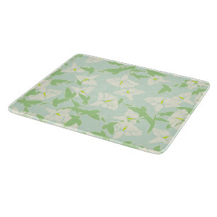 Blommigt Seafoam-Grönt och spaltskärl av vitt glas