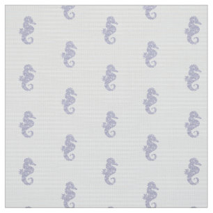 Blommigt Seahorse Tyg