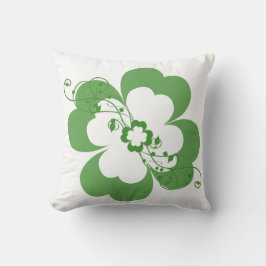 Blommigt Shamrocks Pillow Kudde