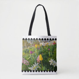 Blommigt Shoulder Tote Bag Tygkasse