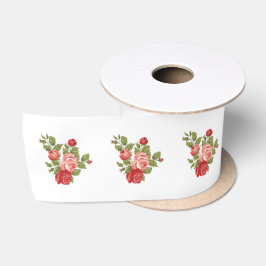 Blommigt sidenband