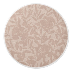 Blommigt silhouettes mocha mousse varmt än knopp