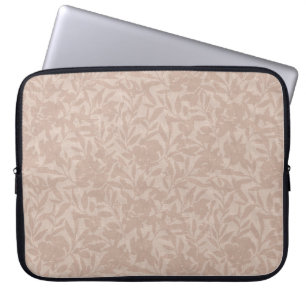 Blommigt silhouettes mocha mousse varmt än laptop fodral