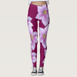 Blommigt Skriv ut kopplingsreglage-Elegant & Snygg Leggings
