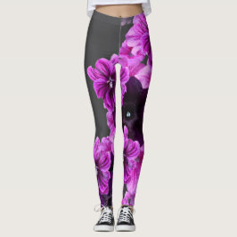 Blommigt Skriv ut kopplingsreglage-Elegant & Snygg Leggings