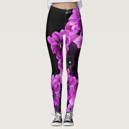Blommigt Skriv ut kopplingsreglage-Elegant & Snygg Leggings