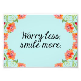 Blommigt Skriv ut offert, vattenfärg för inspirati Fototryck