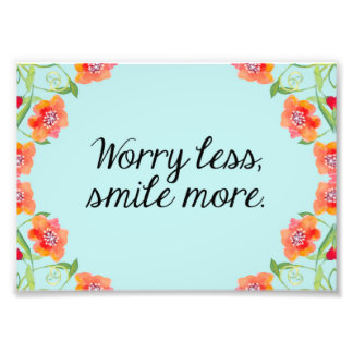 Blommigt Skriv ut offert, vattenfärg för inspirati Fototryck