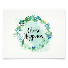 Blommigt Skriv ut offert, vattenfärg för inspirati Fototryck