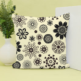 Blommigt Skriv ut popup Mönster Cute Girly Boho Hi Kudde