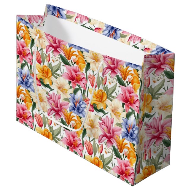 Blommigt Skriv ut presentkort (Framsidan Vinklad)