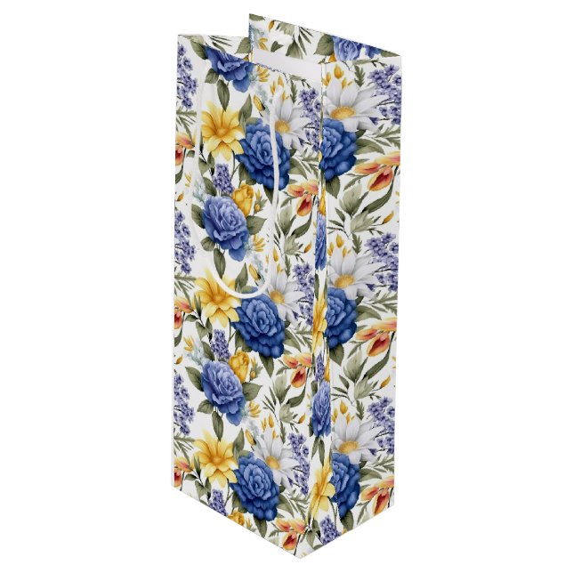 Blommigt Skriv ut presentkort (Framsidan Vinklad)