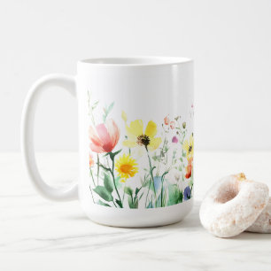 Blommigt Skriv ut Romantic Gift 🌹 kaffe mugg 15 o