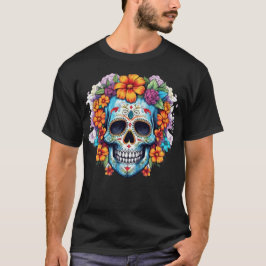 Blommigt Skull 11 T Shirt
